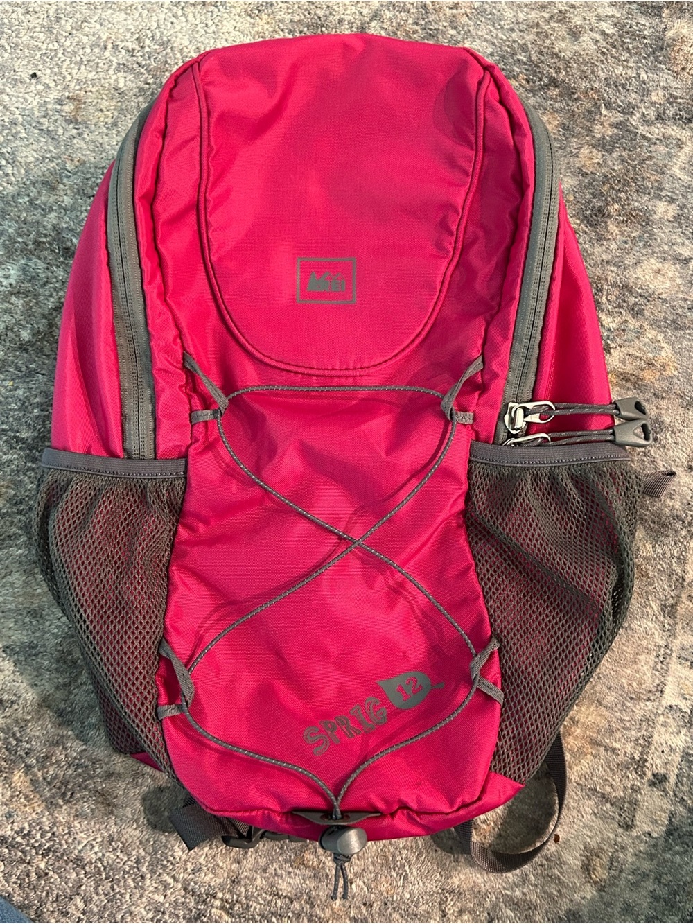 Sprig 12 Pink Gray Hiking Daypack Hiking Camping Outdoors REI backpacks